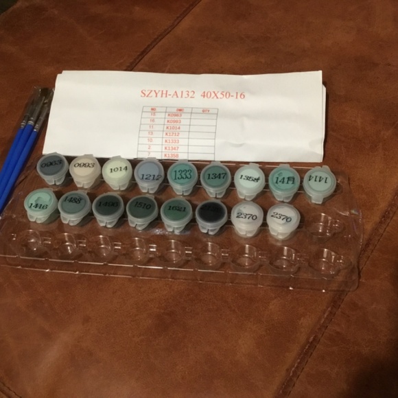 Cactus paint by number kit - Picture 2 of 2